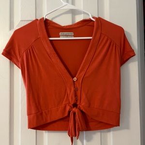 urban outfitters orange crop top